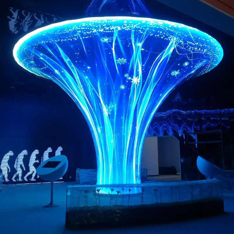 Full-color led shaped display soft screen cylindrical ring flexible screen curved curved spherical shaped large screen