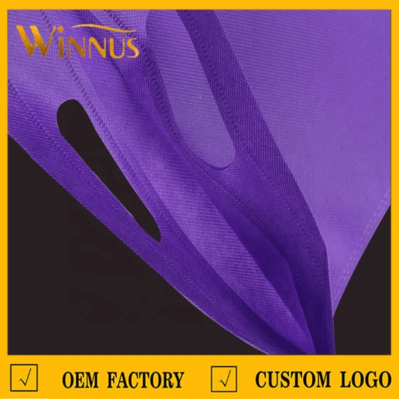 dongguan custom logo print reusable non-woven fabric apparel shopping carrier nonwoven carry bag die d cut handle non woven bag