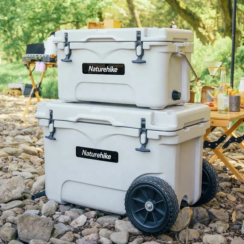 Naturehike outdoor Hunting Fishing camping picnic Food Grade LLDPE 25QT 52QT ice chest rotomolded cooler box