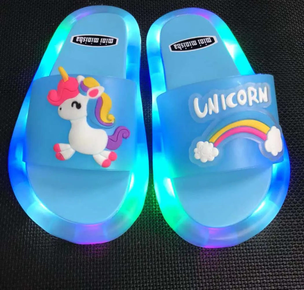
Wholesale Custom Flip Flops LED Slippers for Kids Unisex House Smiley Face Pattern for Kids Suitable 2-9 Years Old Kids Slippers 