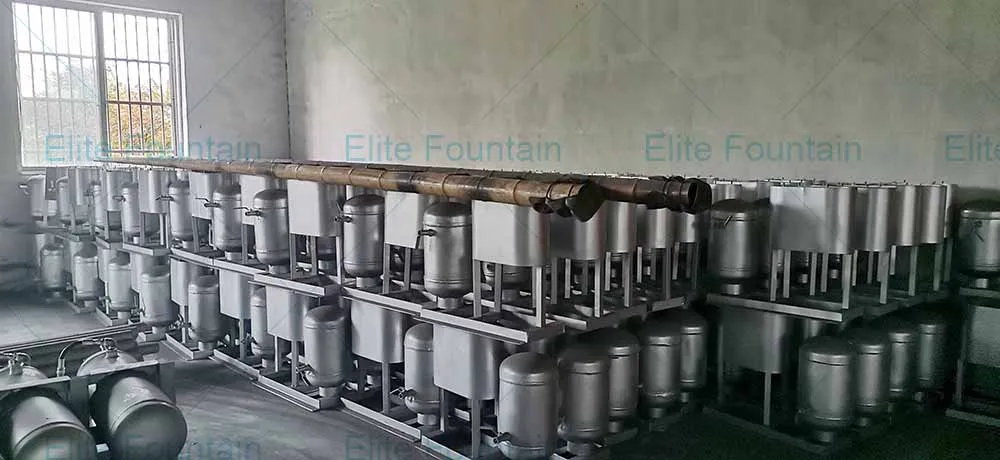 Flame Fountain Head Oil Fuel Type Stainless Steel 304 Fire Fountain Nozzle Jet