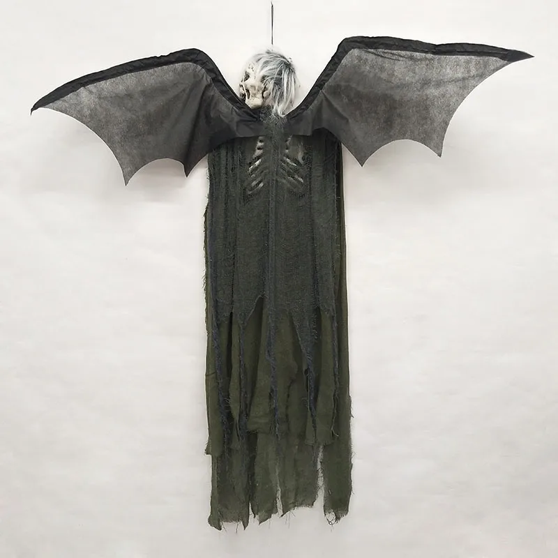 Wholesale Halloween Sound Sensor Liefsize Talking Creepy Electric Animated Standing Witch Grim Reaper for Yard Decor