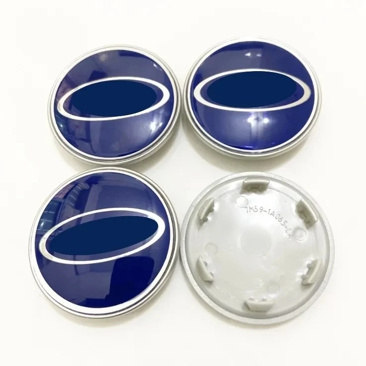 54mm 60mm Wheel Hub Center Caps Covers Emblem Badge Sticker for Ford Mustang Customized Logo Blue white Black Wheel Center Caps