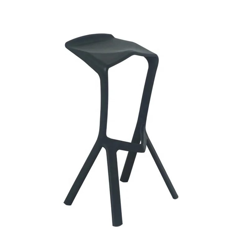 whosale colorful nordic bar chair modern style stackable  plastic chair Muira bar stools