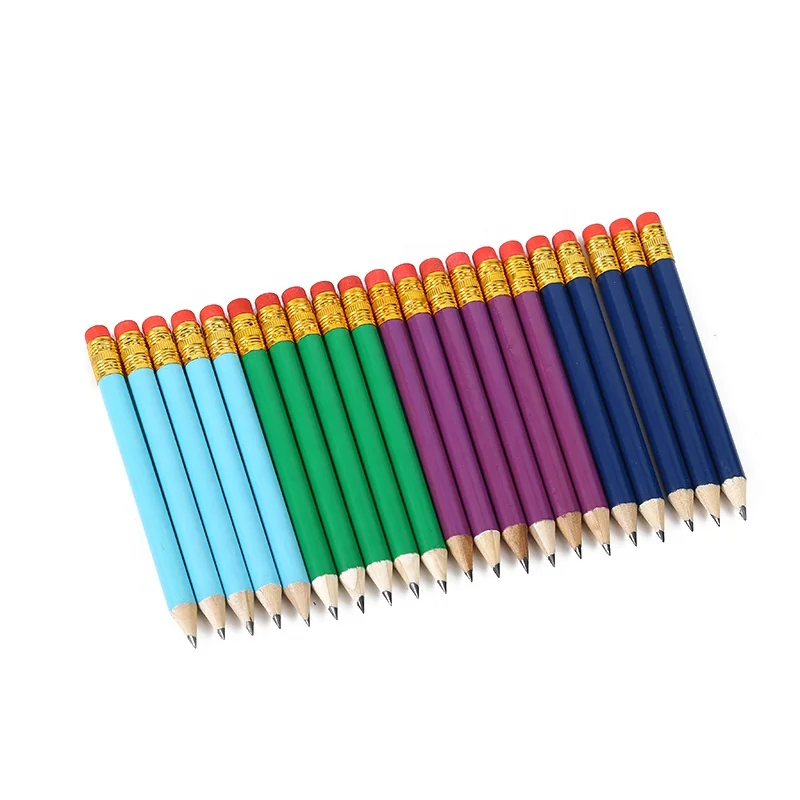 DASHENG High Quality Cheap price bulk 10cm mini wooden golf pencils with custom logo