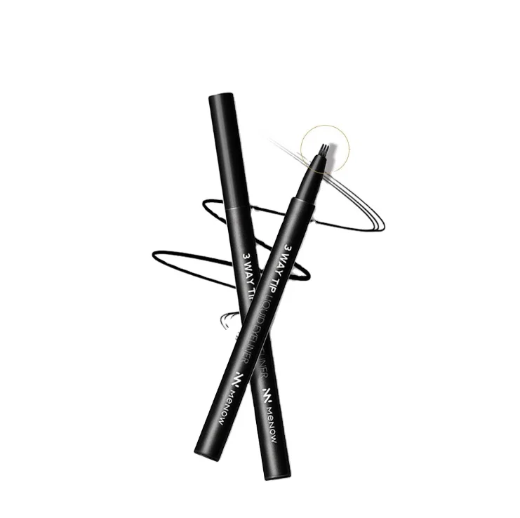 Menow EL02 Cosmetics 3 Head Makeup Liquid Eyeliner