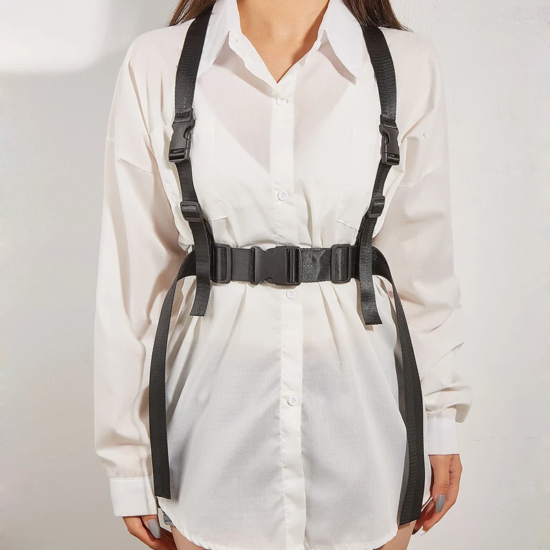 Simple Fashion Black Canvas Corset Belt Adult Strap Girdle Ladies Polyester Posture Corrector Suspender
