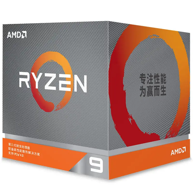 Процессор AMD Ryyzen 9 3900X 12 ядер 24 потока 3 8 ГГц 105 Вт AM4 центральный процессор в