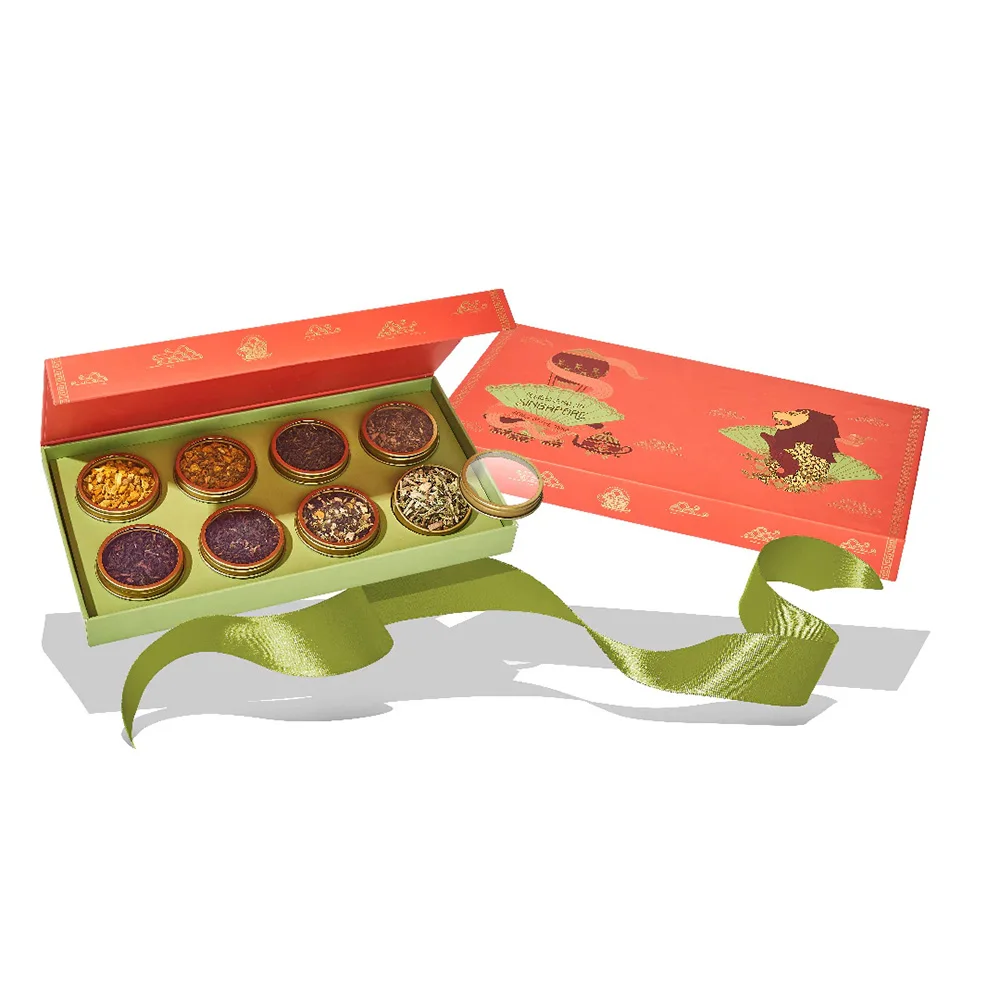 Custom Food Grade Tea Flavor Tin Box with Tray for Tea Box