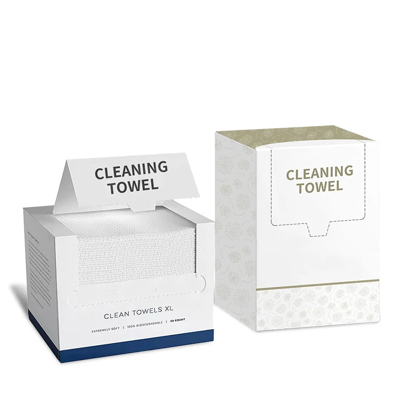 Custom Disposable Soft Extra Thick Cotton Tissue Face Towels for Skin Cleansing and Cleaning Purposes