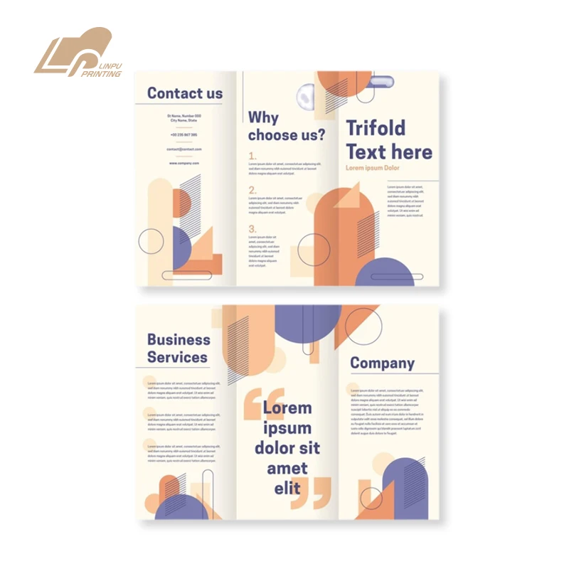 OEM рекламная Складная брошюра для продукта, печать листовок