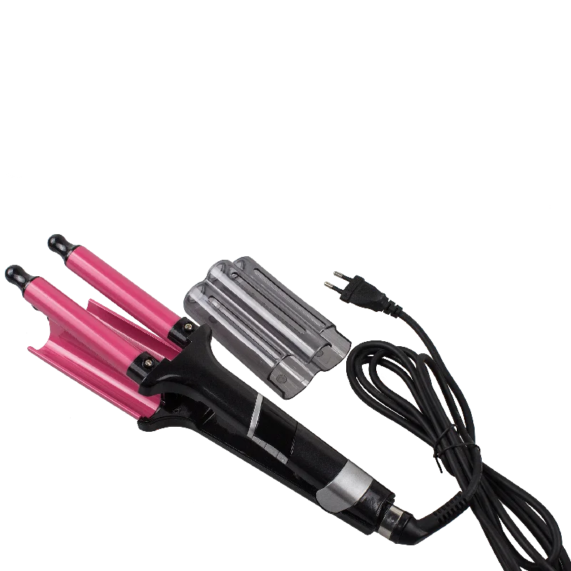 Professional  hair irons waver PTC Electric Curling Iron 3 barrel Hair Curler Deep Wave Barrel Crimp with multi-function