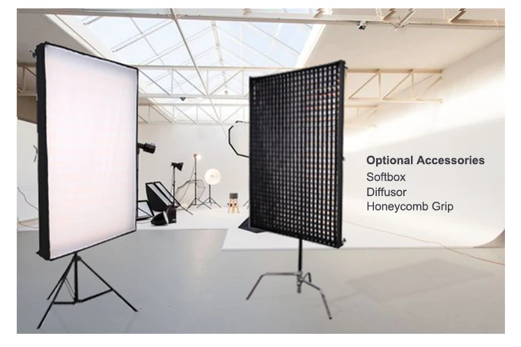 FLED-65 3200-5600k photography portable flexible light dimmable photo video studio LED light mat with Remote cont