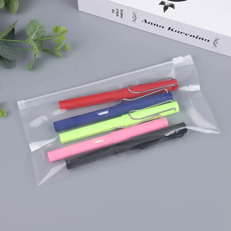 Оптовая Продажа Прозрачный водонепроницаемый канцелярский пенал на молнии ПВХ