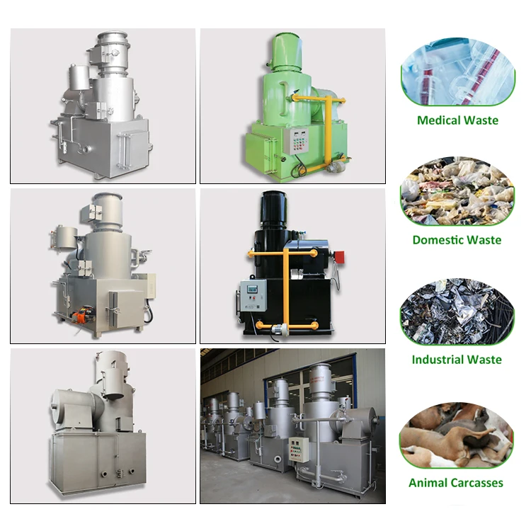 Birds Chicken Feather Farm Poultry Viscera Medical Waste Incinerator Burner Pet Cremation Animal Cremation Machine