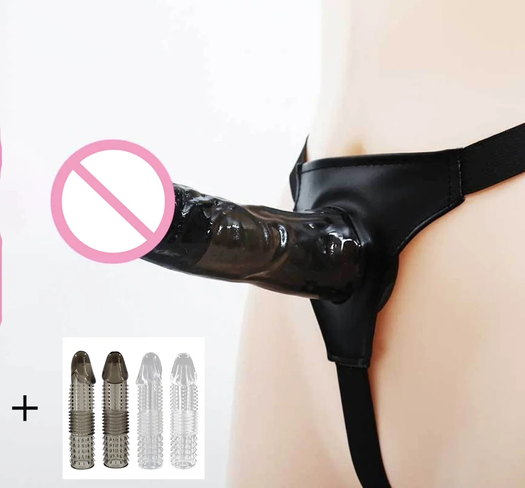 Harness Strap On Silicone Dildo G Spot Stimulator Detachable Dildos Hollow Strap On Dildo For Men Artificial Penis