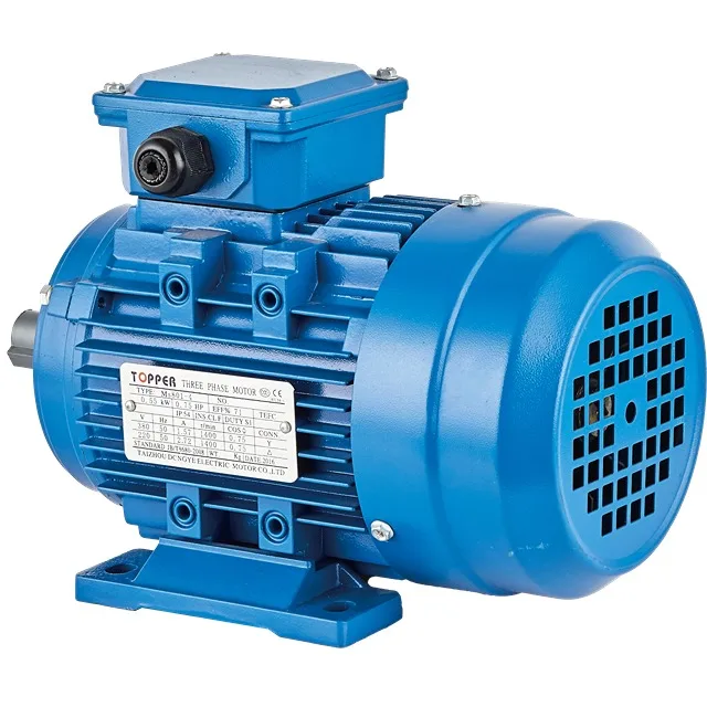 0.12kw 0.18HP 2700RPM 2P Topper All Copper Three-Phase Induction Motor 380V 50Hz AC Electric Motor Aluminium Housing