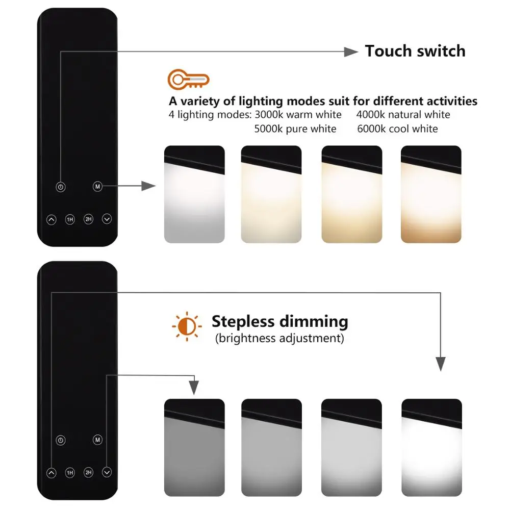 Настольная лампа из алюминиевого материала с регулируемым поворотным рычагом архитектурный светодиодный светильник клипсой для офиса салона красоты и ухода