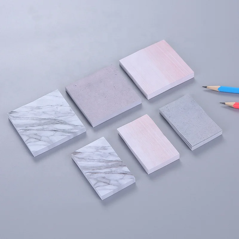Nature  Style Scratchpad Word Notepad Memo Pad Paper Marble Sticky Notes
