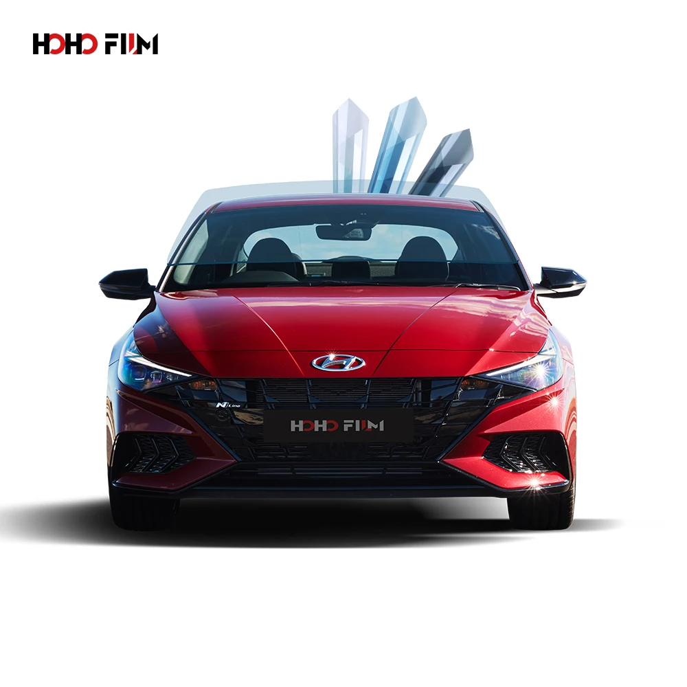 HOHOFILM 1.52x5m High Heat Insulation Sun Control Window Film Nano Ceramic Car Solar Window Tint Black Side Windshield Film