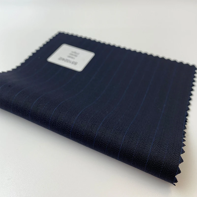 Short Turn Around Time Fast Shipping Stock Yarn Dyed Cheap TR Suiting Greige Color Book Fabric