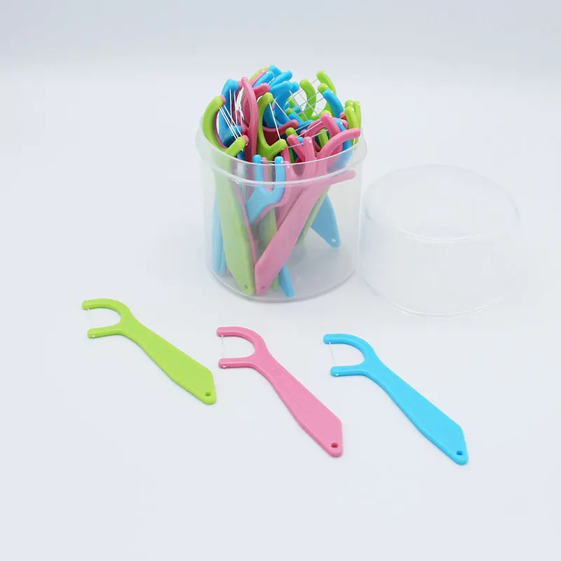 OEM Brand Kids dental floss pick bulk eco dental flosser dental floss toothpick  mint waxed dental floss picks manufacturing