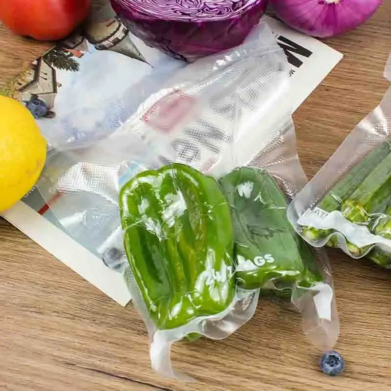 Custom Biodegradable Meat Package Plastic Embossed Vacuum Seal Bags Roll