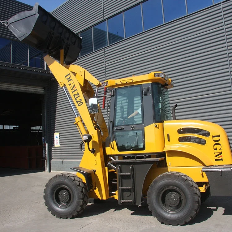 ZL20 2ton Front Loader Shovel Compact Articulating Hydraulic Wheel Loader Price