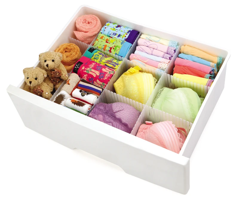 2022 hot selling high quality PS plastic  underwear  drawer storage organizer divider
