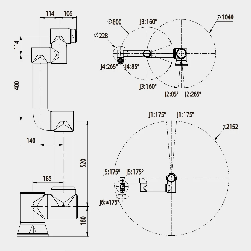 Collaborative Robot Arm FR10 Manipulator 6 Axis Robot Arm for Welding