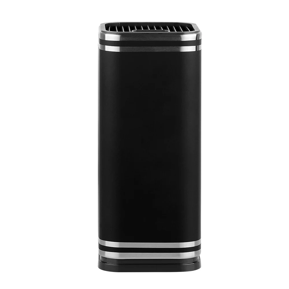 Безопасный компактный нескользящий большой черный кухонный инструмент 8 дюймов, пластиковый нож для хранения, аксессуары, подставка, блок из нержавеющей стали