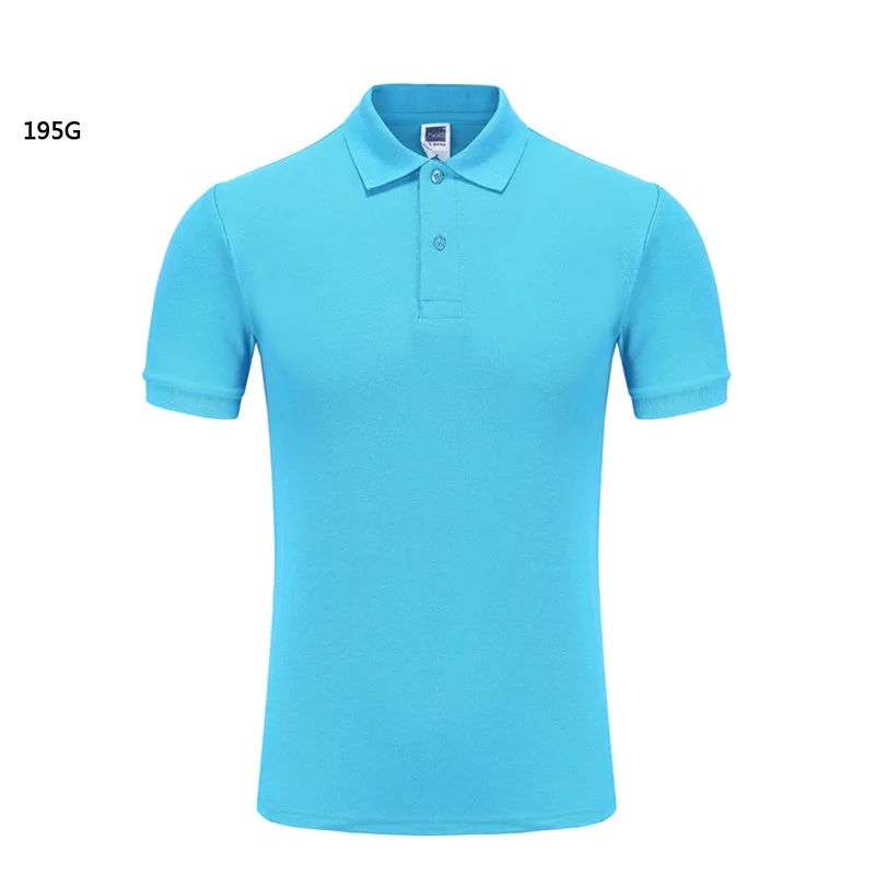XP-Promos 195gsm CVC Cheap Business Short Sleeve Polo Shirts for Unisex