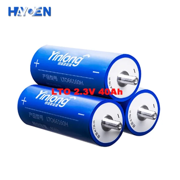 New Design High discharge Rate LTO 2.4V 40Ah 601660 Rechargeable Original Grade A Brand New Lithium Titanate Batteries
