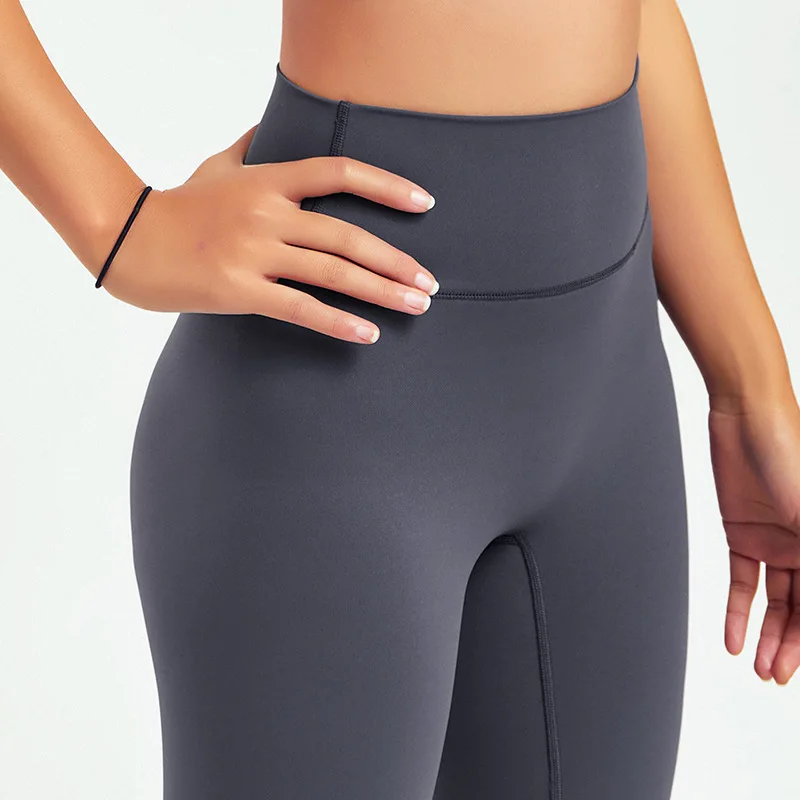 Environmentally friendly regeneration spring new no embarrassing line high waist abdominal fitness pants tight yoga pants