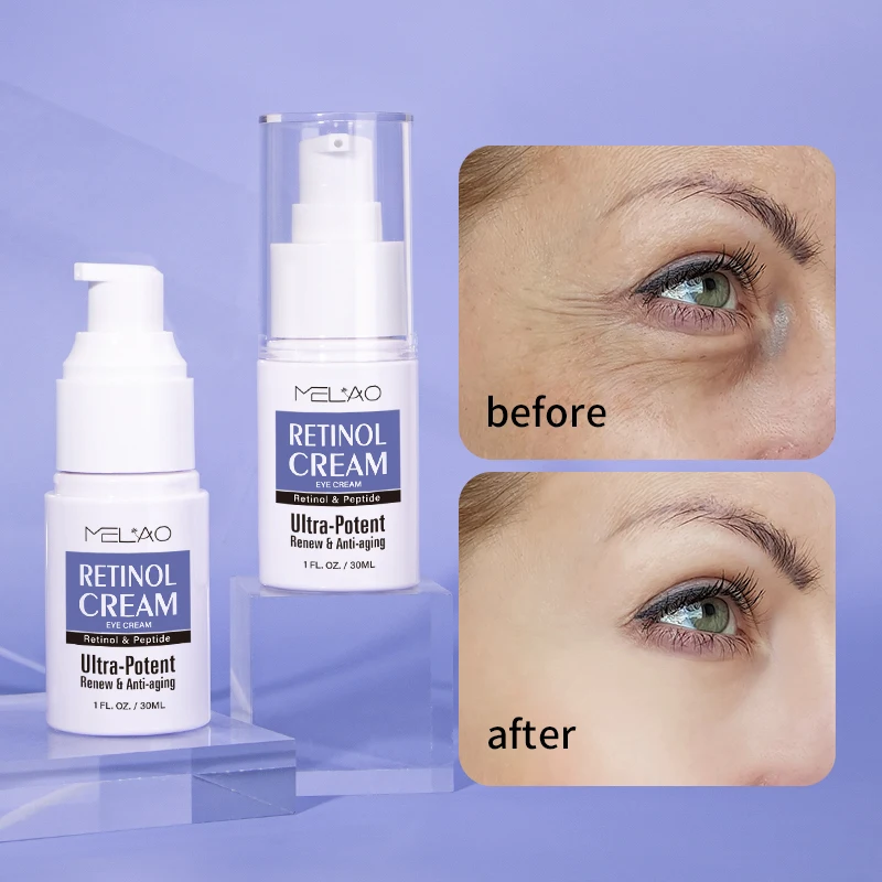 MELAO Tightening Anti-Aging Brighten Hydrate Soothe Dark Circles Puffiness Wrinkle Prevention Retinol Peptide Eye Cream