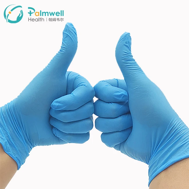 Food contact safe examination gloves nitrile powder free examination gloves medical gloves