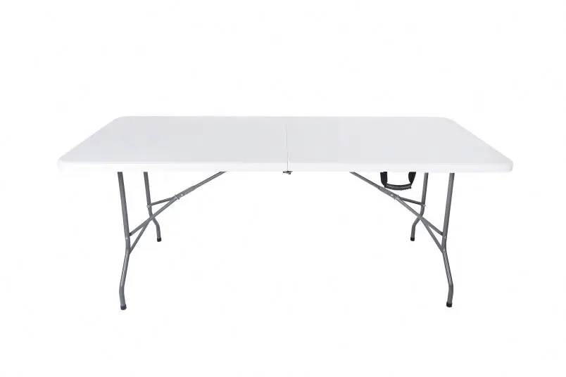 
hotsale portable 6ft 72inch rectangle plastic outdoor camping picnic folding tables with locking 