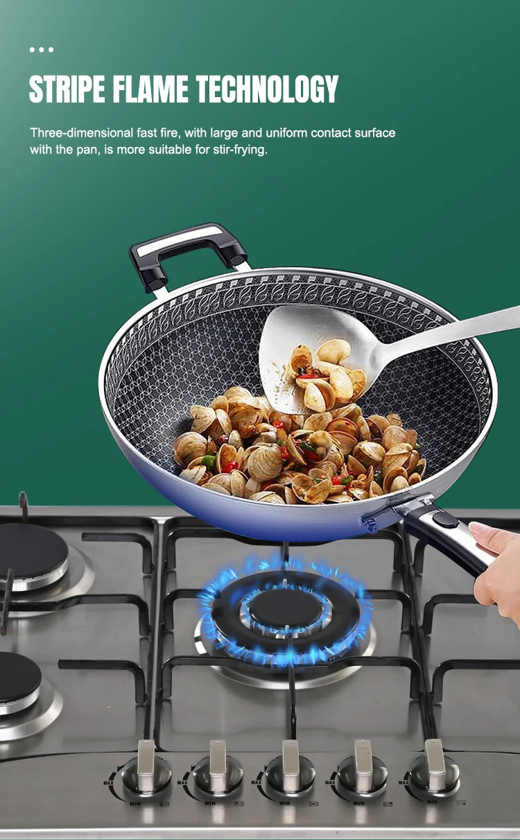 760mm popular 5 burners Built-in gas hob smart kitchen gas Stoves for Africa market