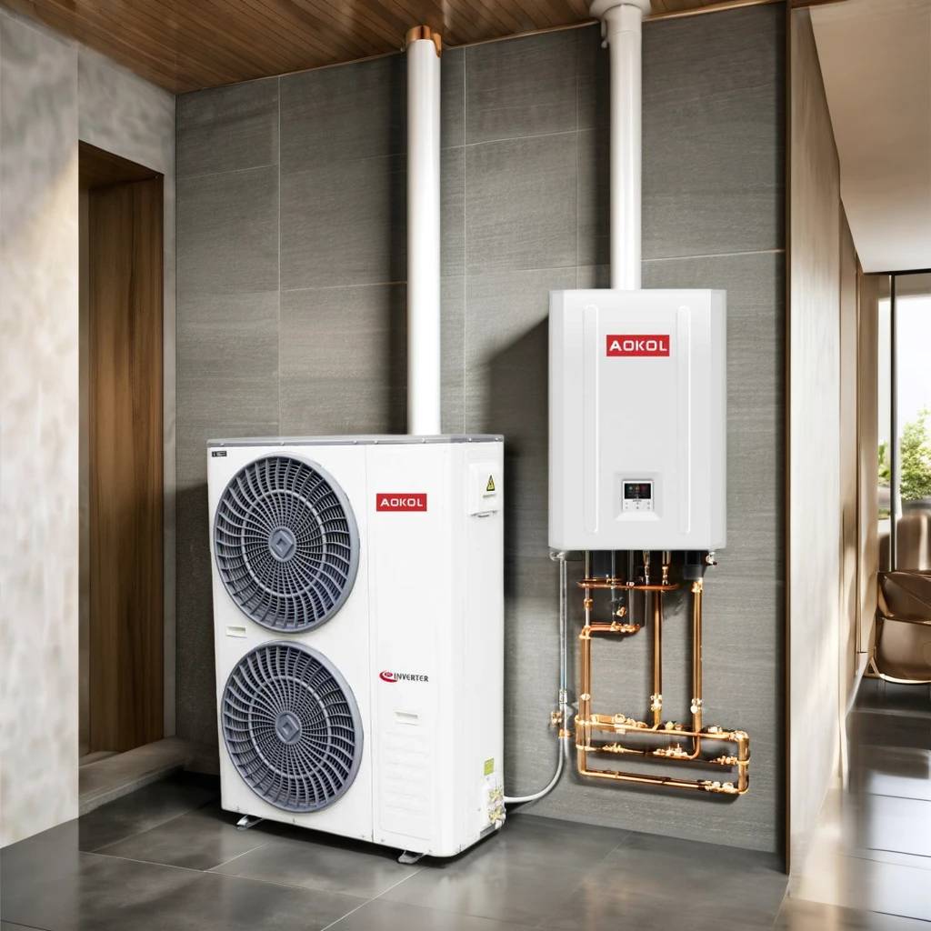 New Energy A+++ heat pump,China AOKOLR32 15kW heat pump Split heat pump water heater,DC inverter EVI oem heat pump air to water