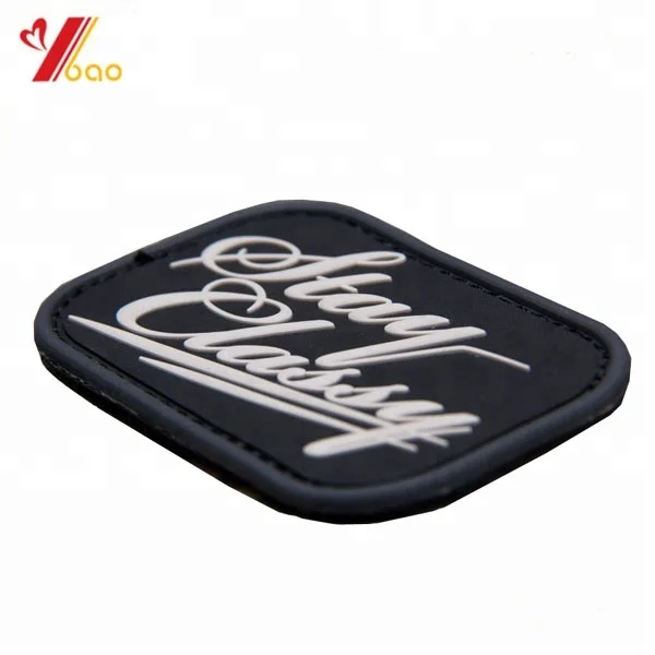Wholesale 3d or 2d Brand Designer Custom Logo Pvc Patches For Clothing or bag or cap or hat or coat