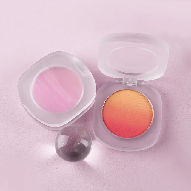 Custom Your Label Cosmetic Natural Blusher Cheek Tint Blush Palette No Logo High Pigment Vegan Makeup Powder Gradient Blush