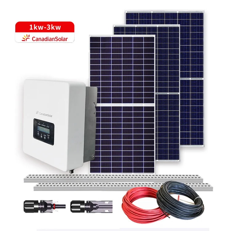 Hot Sale Canadian Solar Design Portable Outdoor 1-3kw Solar Power System Home