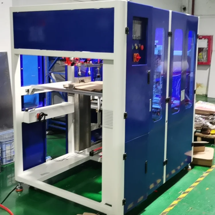 Fully Automatic Tape Box Case Carton Erector Machine with Hot Melt Glue