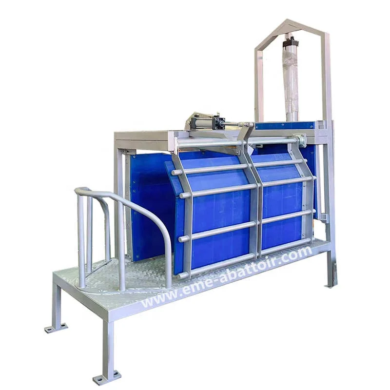 Halal Pork Slaughterhouse Equipment  Meat Processing Line Living pig stunning box