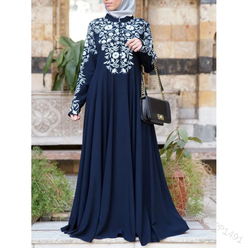 Печать Abaya Дубай Турция однотонный цвет простой скромный кафтан Исламская одежда Abaya мусульманские платья для женщин