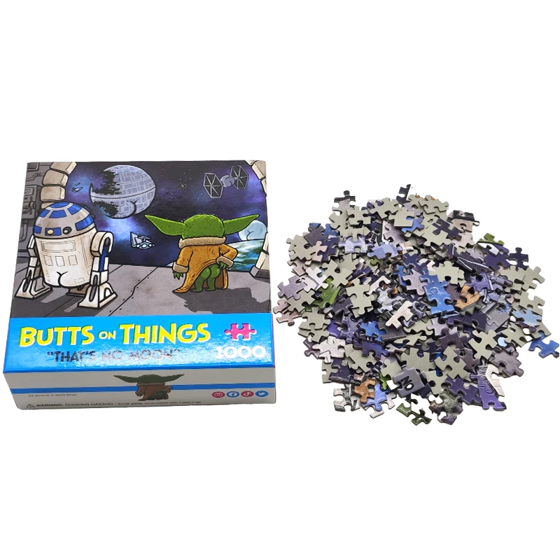 High Quality Custom Printing 500 1000 Pieces Super Hero Cartoon Jigsaw Puzzles for Adults