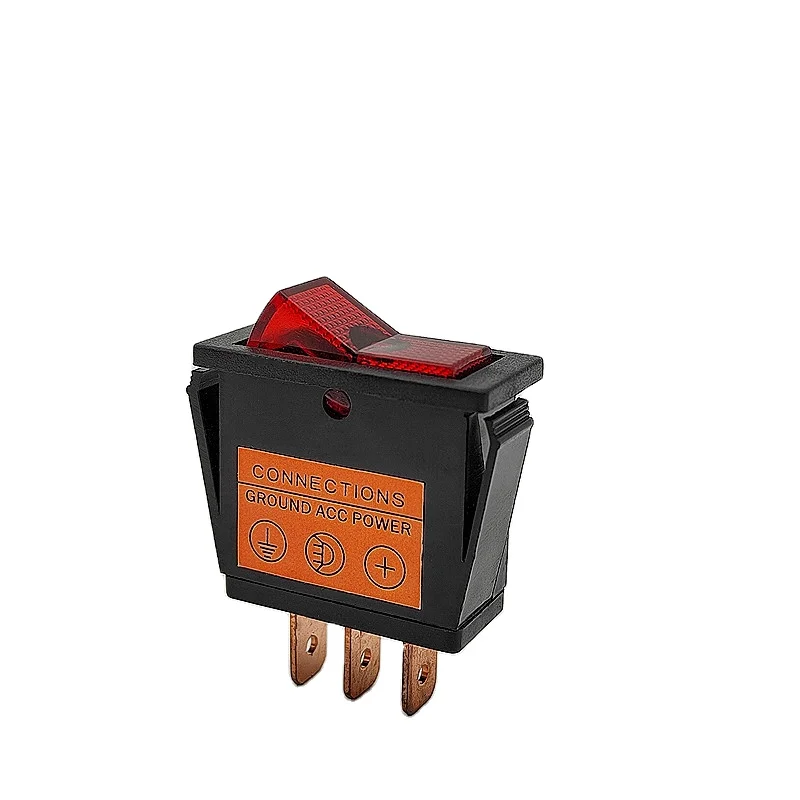 12V 20A 3 Pin Single Pole Auto ON OFF Light Switch for car electrical system Rocker Switch