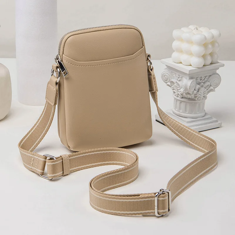 sac a main Small Crossbody Bags for Women Trendy Leather Triple Compartment Cell Phone Crossbody Wallet Purses with Card Slots