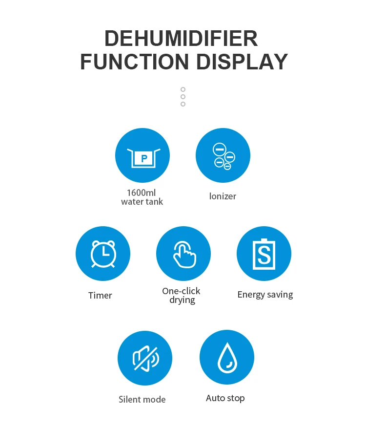 2024 Best Sale  Home Air mini dehumidifier small portable dehumidifier dryer for wet weather