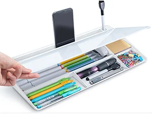Home glass desktop storage keyboard dry erase whiteboard